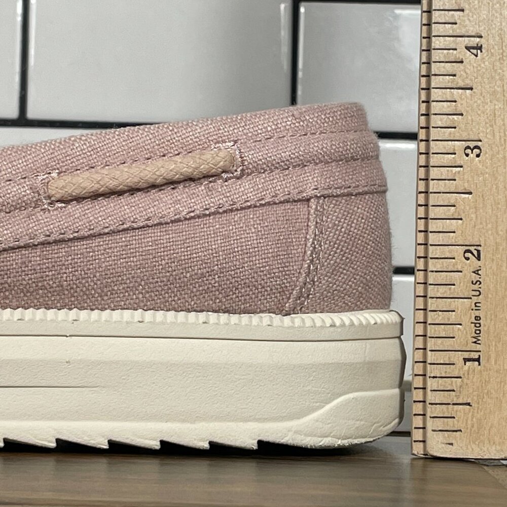 Sperry Cruise Plushstep Boat Shoes Womens Size 7.5 Light Pink 2 Eye Platform Moc - Picture 10 of 13
